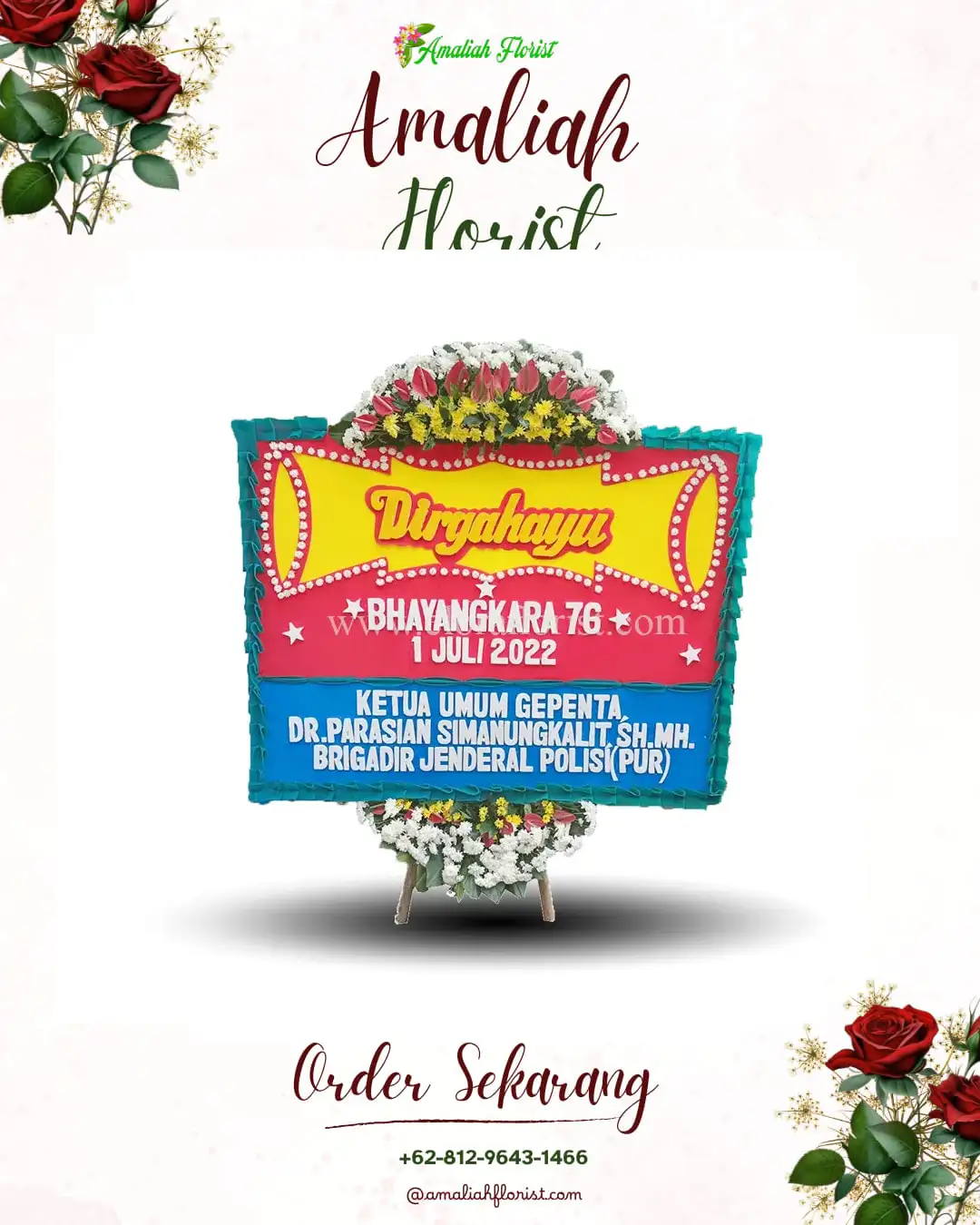Papan Bunga HUT Ulang Tahun Plintahan